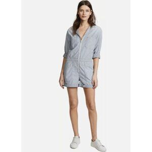 AG ADRIANO‎ GOLDSCHMIED Rochelle Romper Coveralls Shorts Stripe Size L